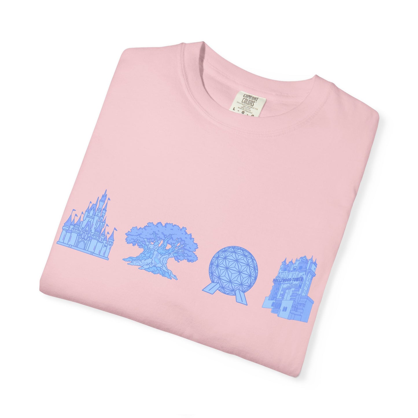 Park Hopper Dis ney T-shirt | Magical Parks Landmarks Tee | Disney Parks Graphic T-Shirt