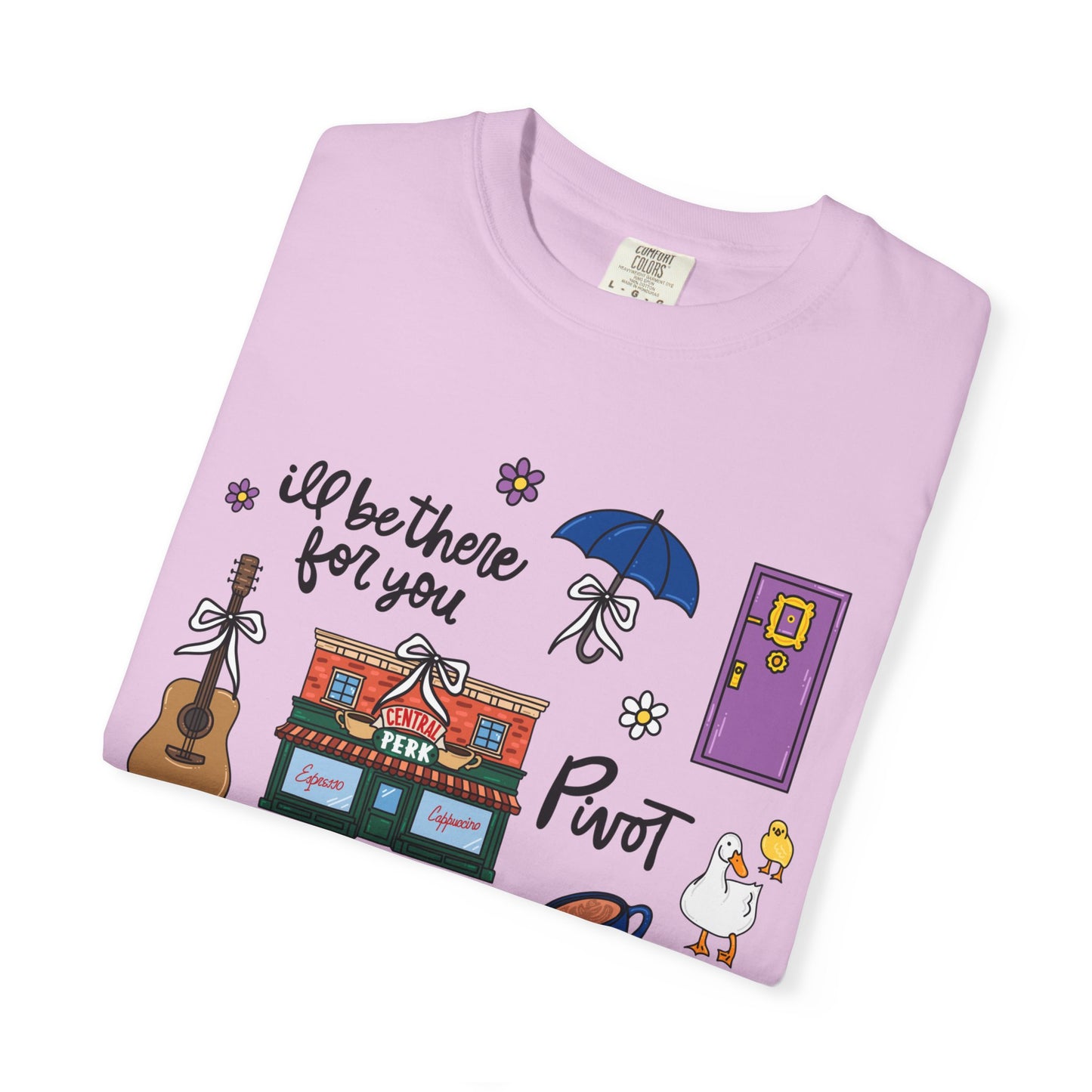 Friends TV Icons T-shirt | Central Perk, Couch, Pivot, How You Doin'