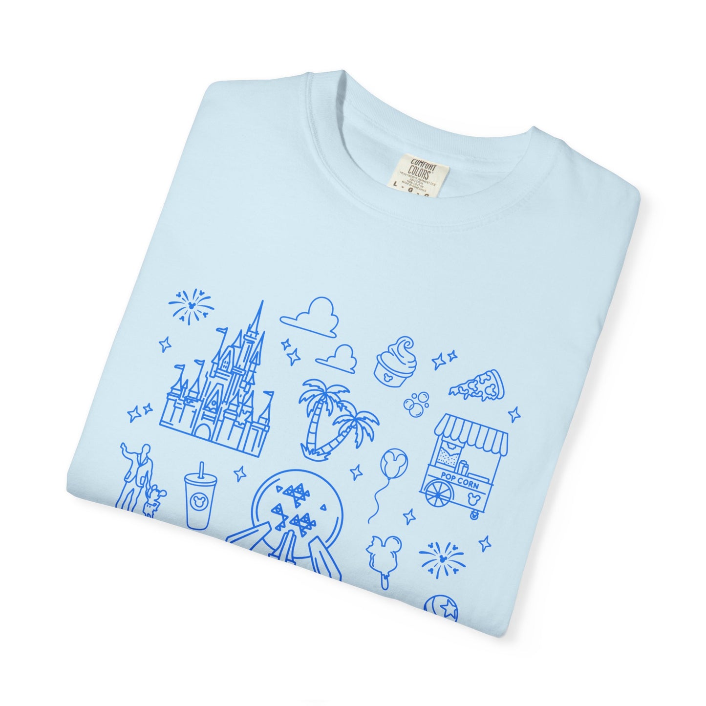 Dis ney Parks Doodles T-Shirt | Dis ney Park Hopper T-shirt