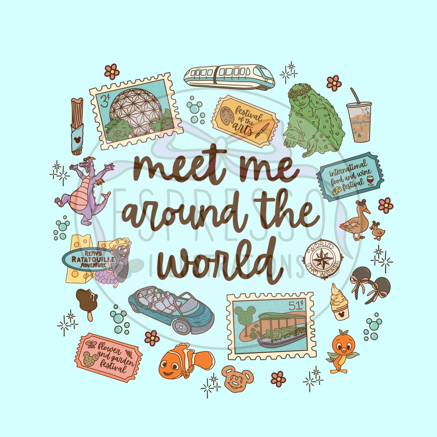 Epcot PNG, Disney Parks PNG, Best Day Ever, Flower & Garden Festival PNG, Disney Sublimation, Disney Snacks, Figment Png, Epcot