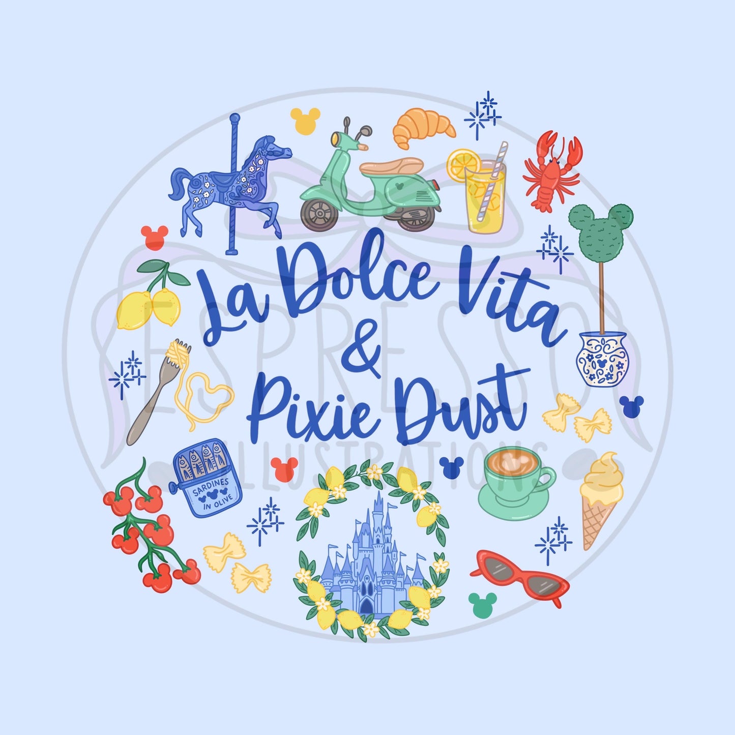 Disney La Dolce Vita PNG, Disney Parks PNG, La Dolce Vita, Italian Summer PNG, Disney La Dolce Vita Sublimation