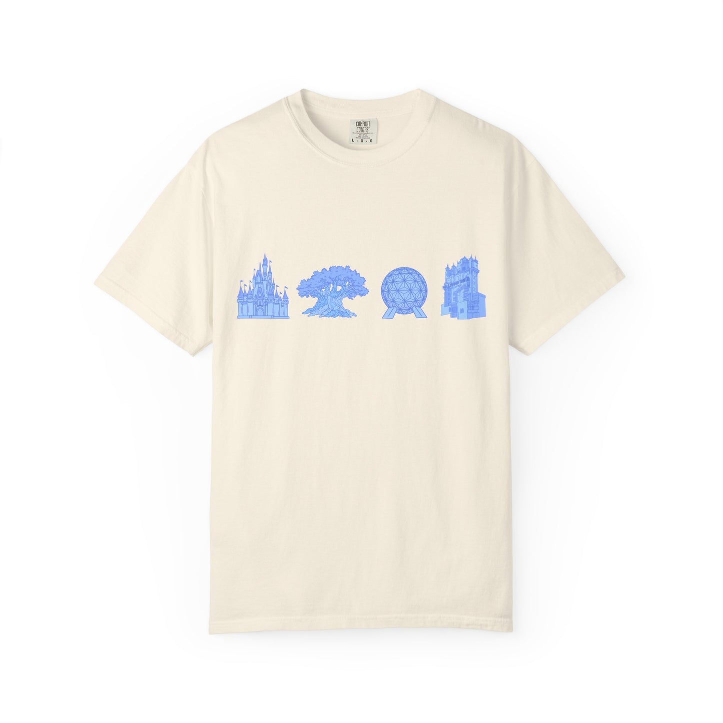 Park Hopper Dis ney T-shirt | Magical Parks Landmarks Tee |  Disney Parks Graphic T-Shirt