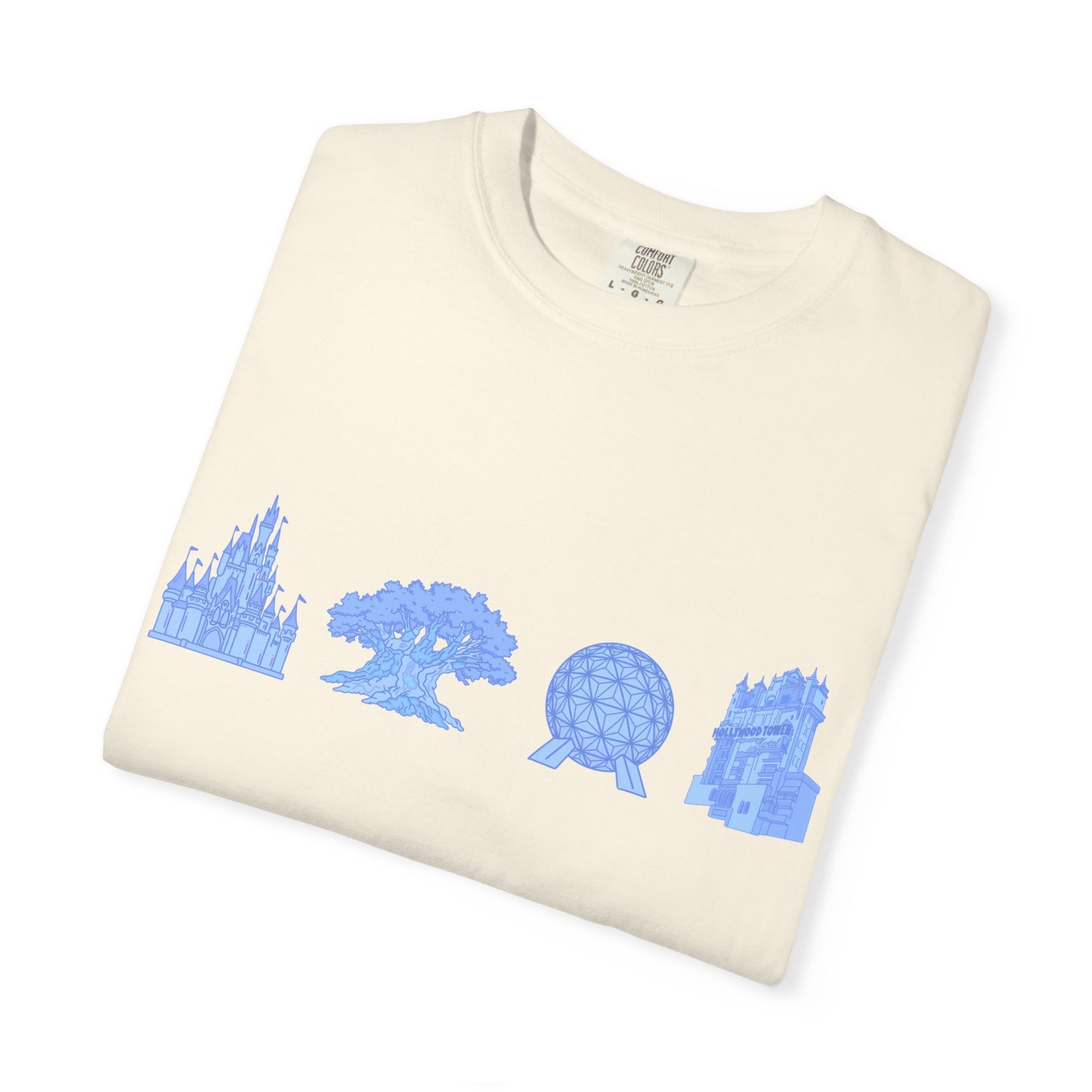 Park Hopper Dis ney T-shirt | Magical Parks Landmarks Tee |  Disney Parks Graphic T-Shirt