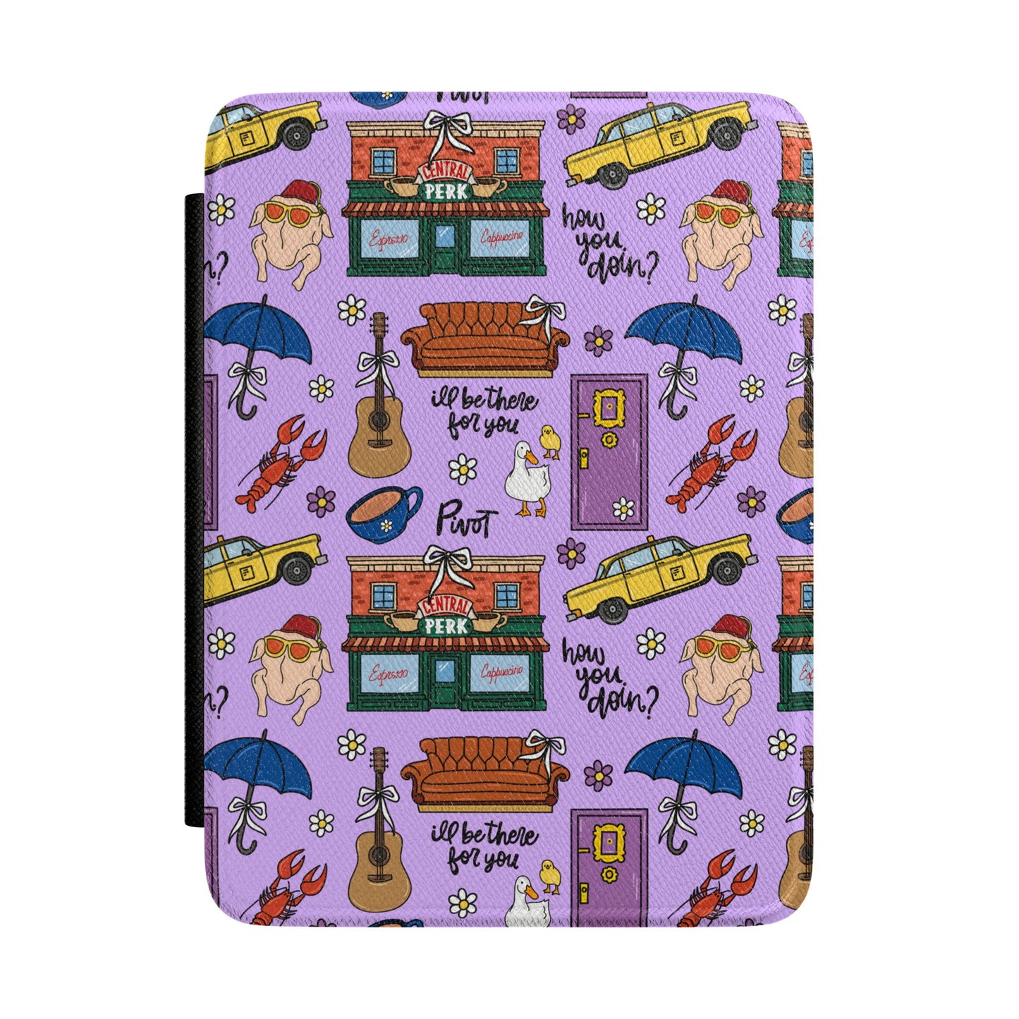 Friends TV Show Pattern Kindle Case | Central Perk Coffee | FRIENDS Icons Kindle Case