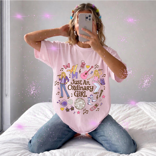 Hannah Montana T-shirt | Just An Ordinary Girl T-Shirt | Disney Y2K