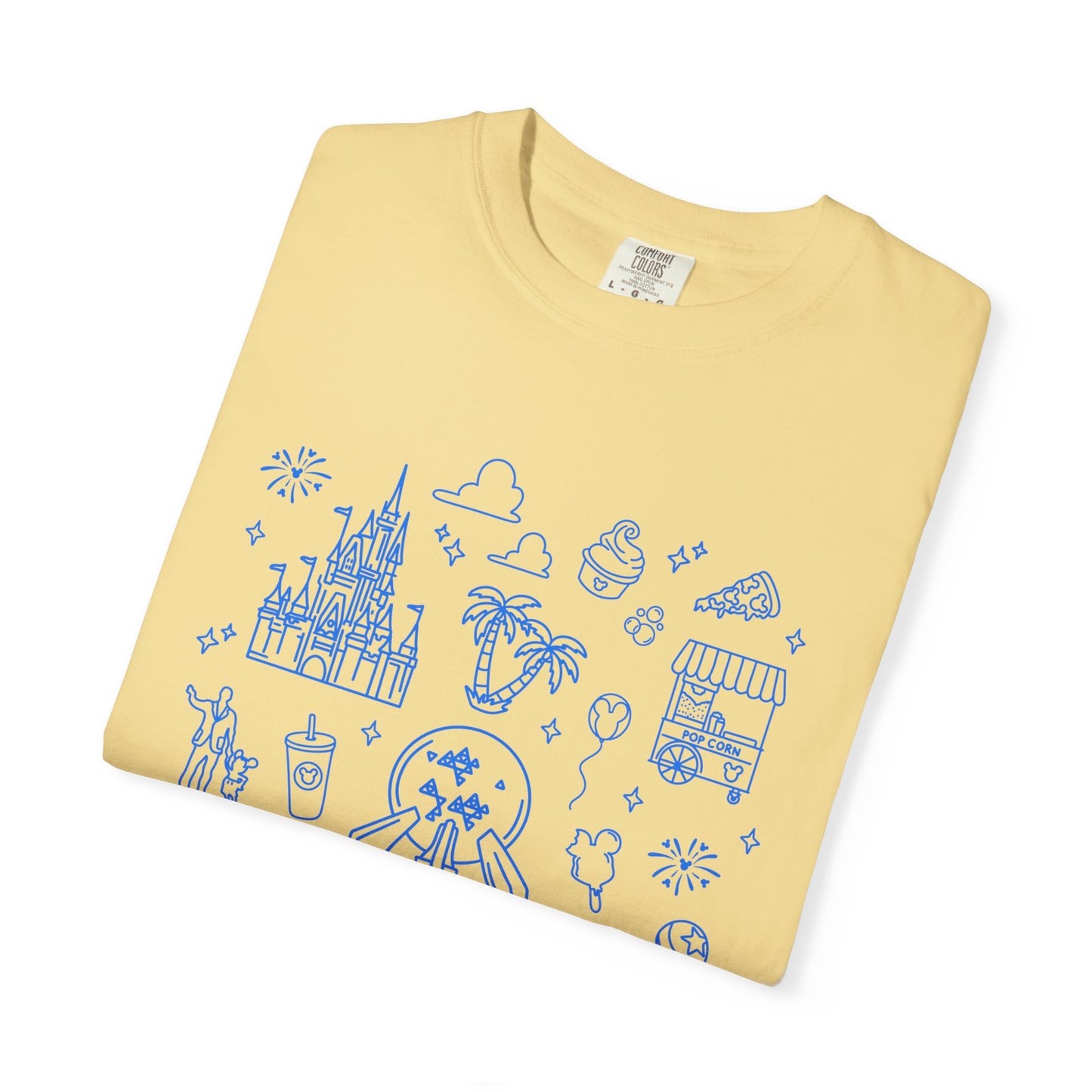 Dis ney Parks Doodles T-Shirt | Dis ney Park Hopper T-shirt