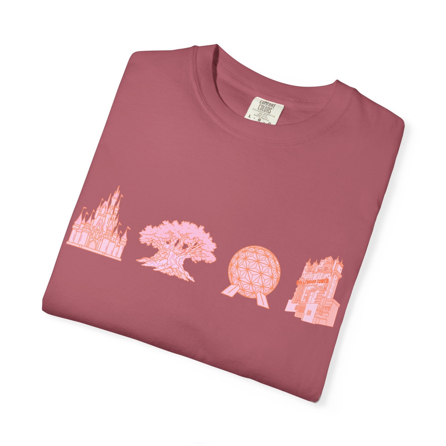 Pink Dis ney Park Hopper T-Shirt | Four Orlando Magical Parks T-shirt