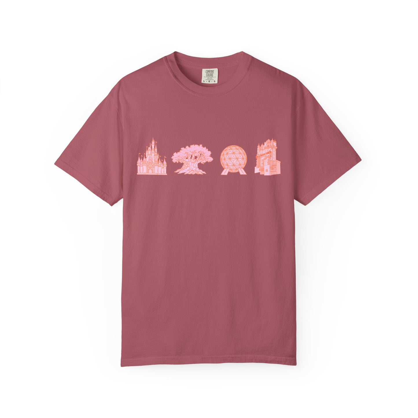 Pink Dis ney Park Hopper T-Shirt | Four Orlando Magical Parks T-shirt