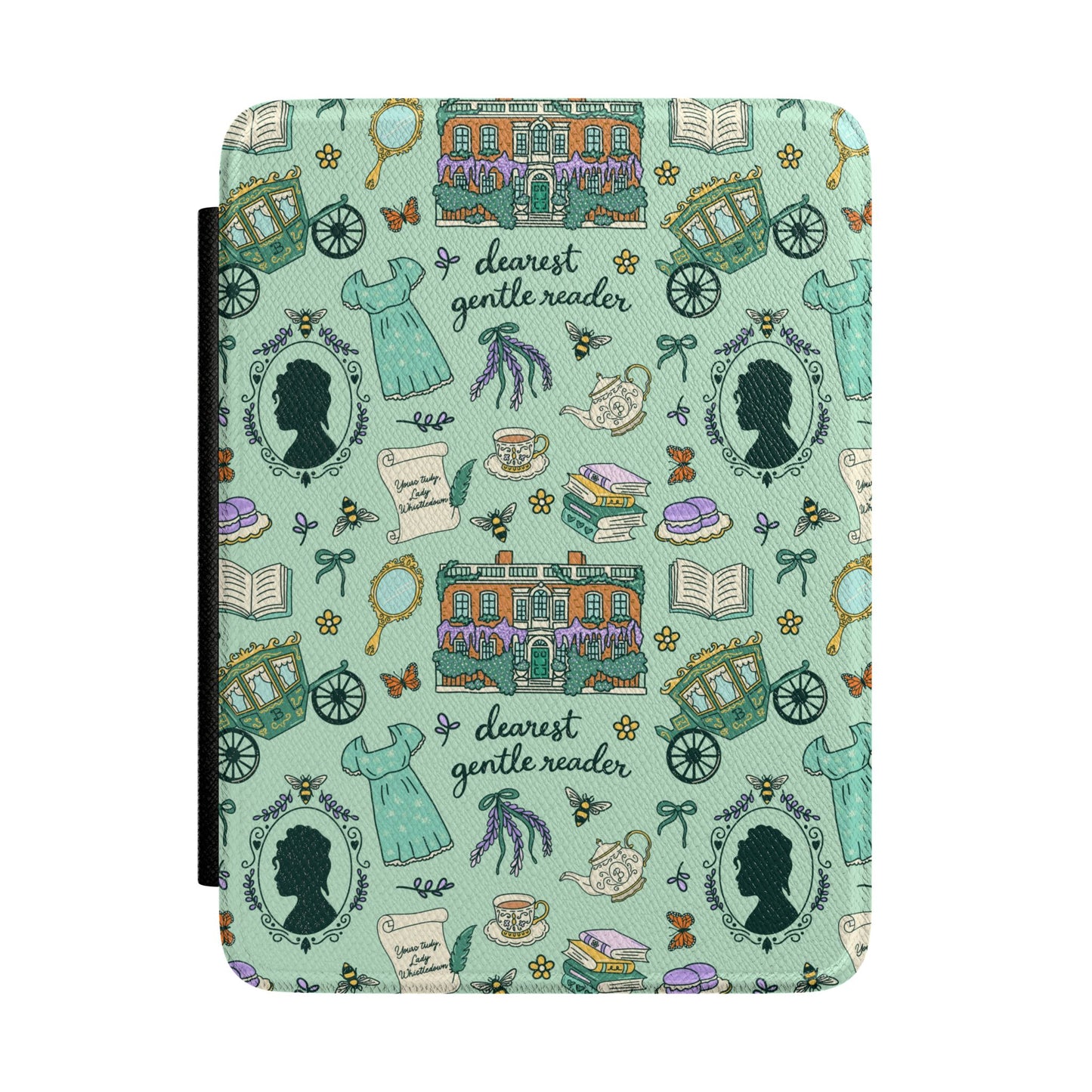 Regency Reader Pattern Kindle Case | Bridgerton Inspired Kindle Case/eReader | Bridgerton Paperwhite Kindle Case