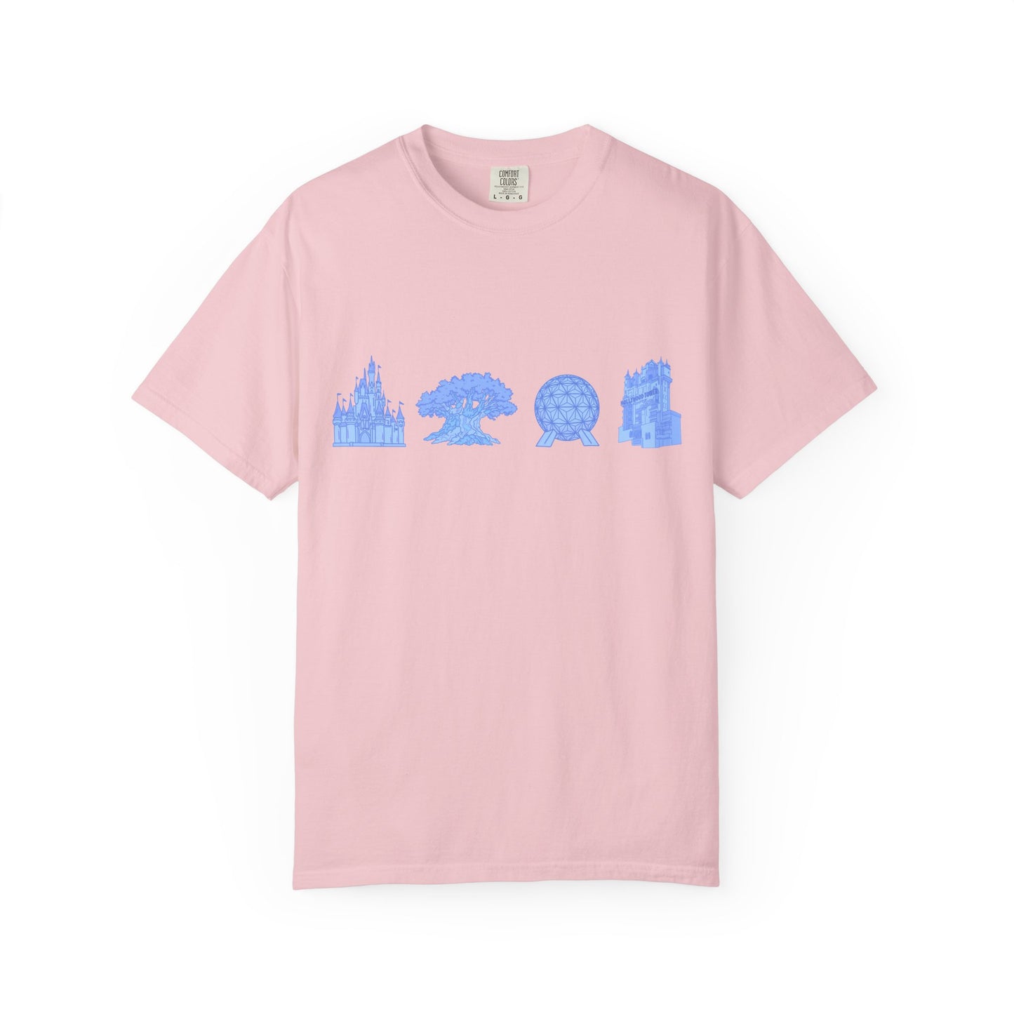 Park Hopper Dis ney T-shirt | Magical Parks Landmarks Tee |  Disney Parks Graphic T-Shirt
