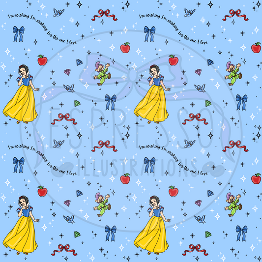 Disney Snow White Seamless Pattern