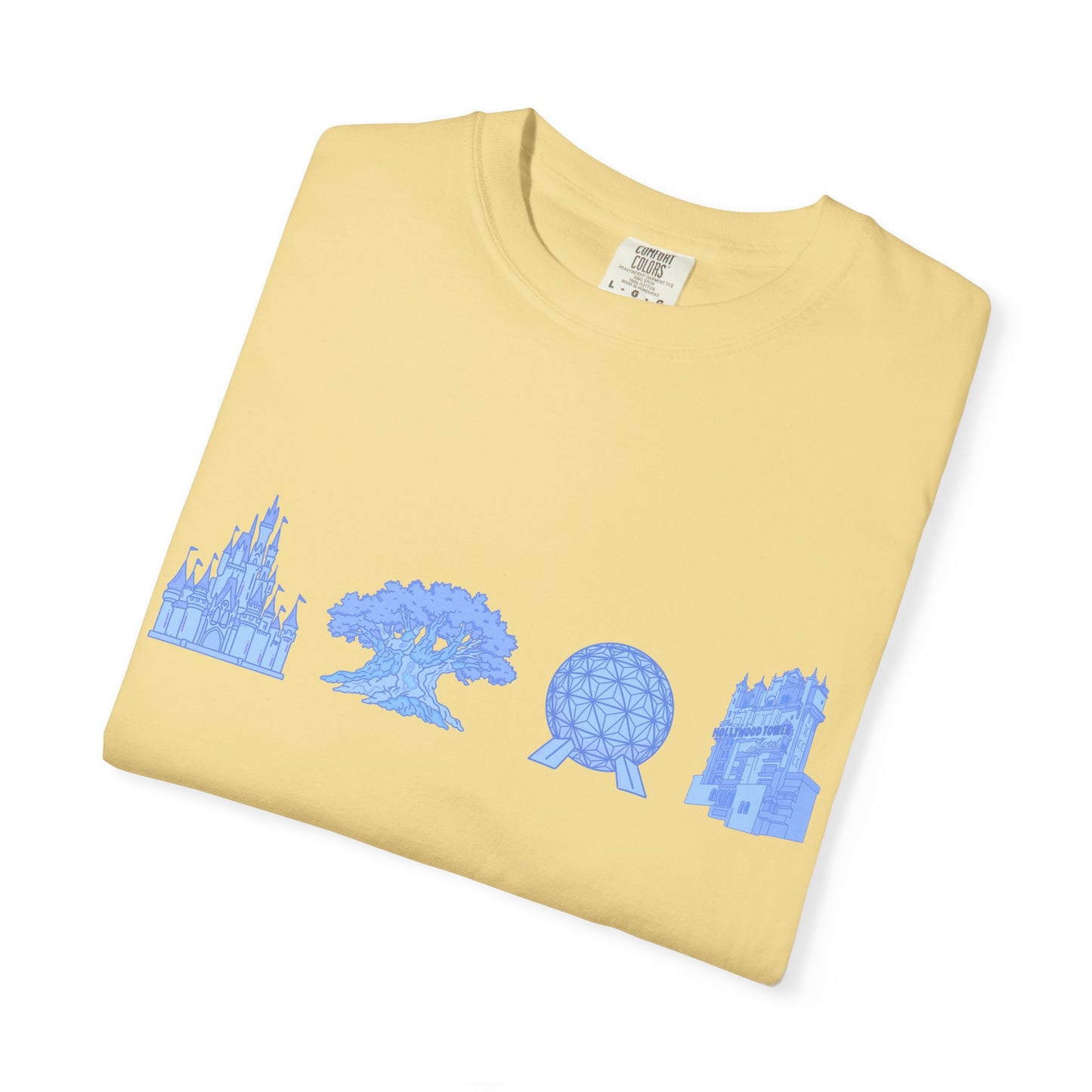 Park Hopper Dis ney T-shirt | Magical Parks Landmarks Tee |  Disney Parks Graphic T-Shirt
