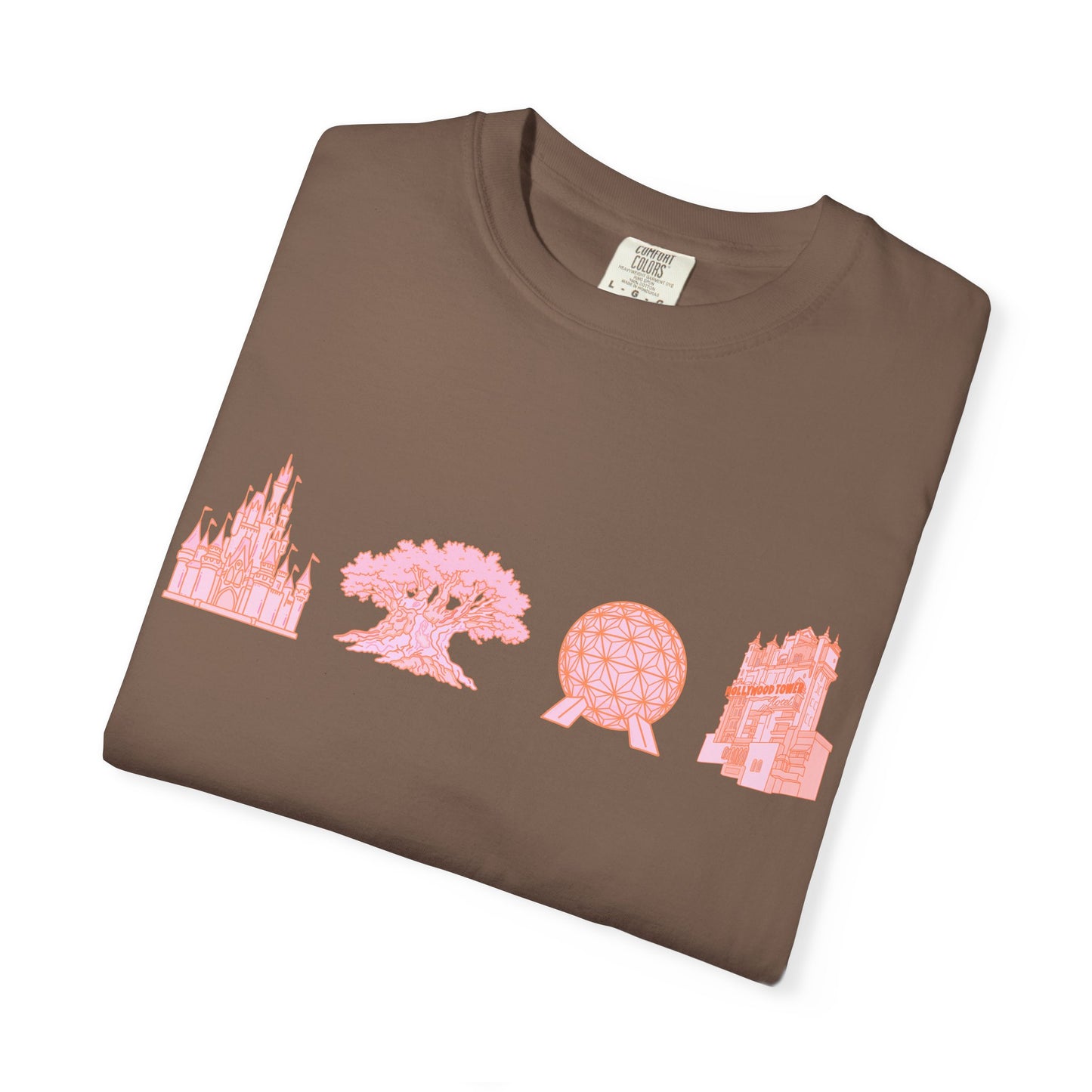 Pink Dis ney Park Hopper T-Shirt | Four Orlando Magical Parks T-shirt