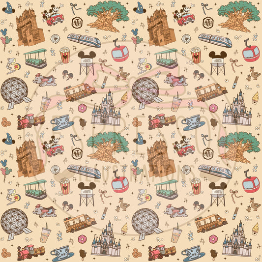 Park Hopper Dis ney Seamless Pattern, Disney Parks, Magical worlds Park Hopper, Di sney Seamless Pattern