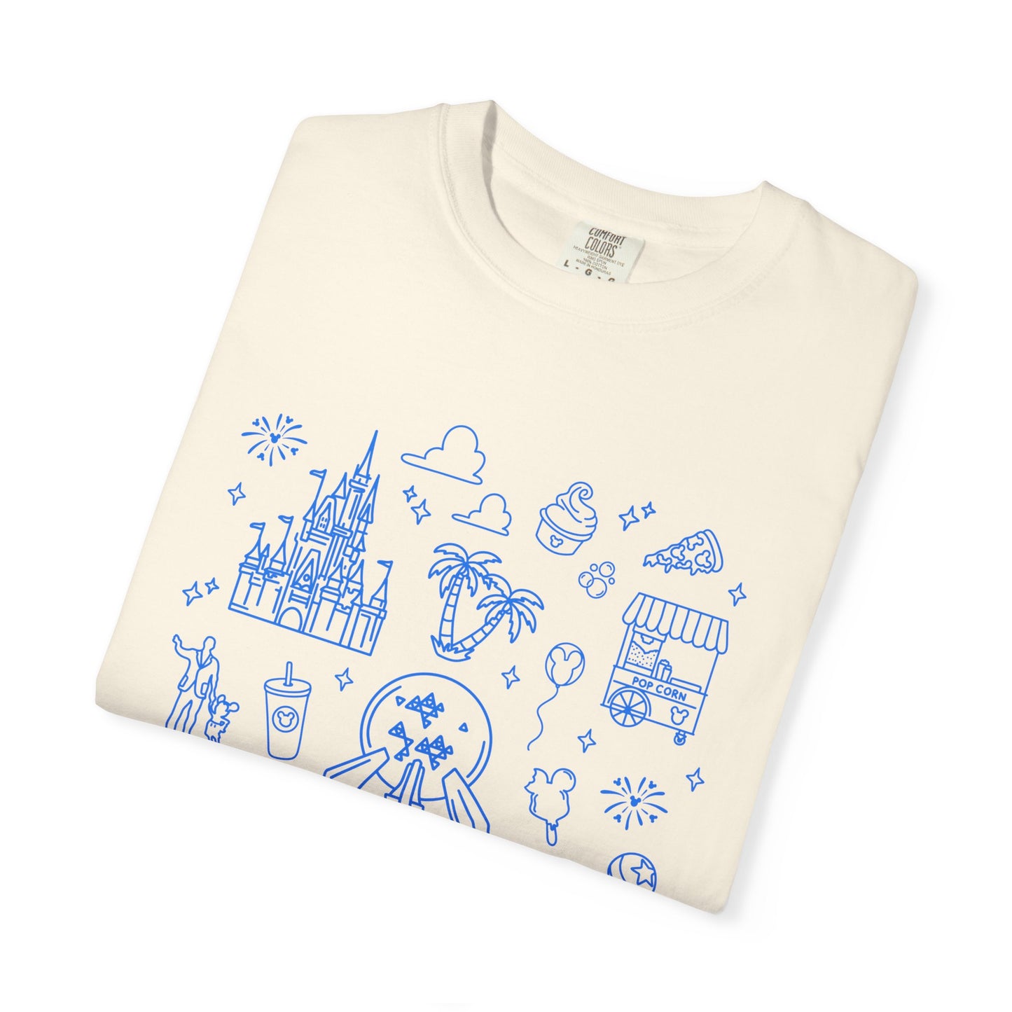 Dis ney Parks Doodles T-Shirt | Dis ney Park Hopper T-shirt