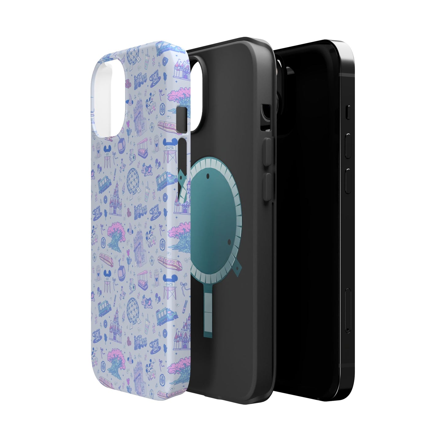 Park Hopper Dis ney Pastel Icons Phone Case | Park Hopper magnetic impact-resistant case