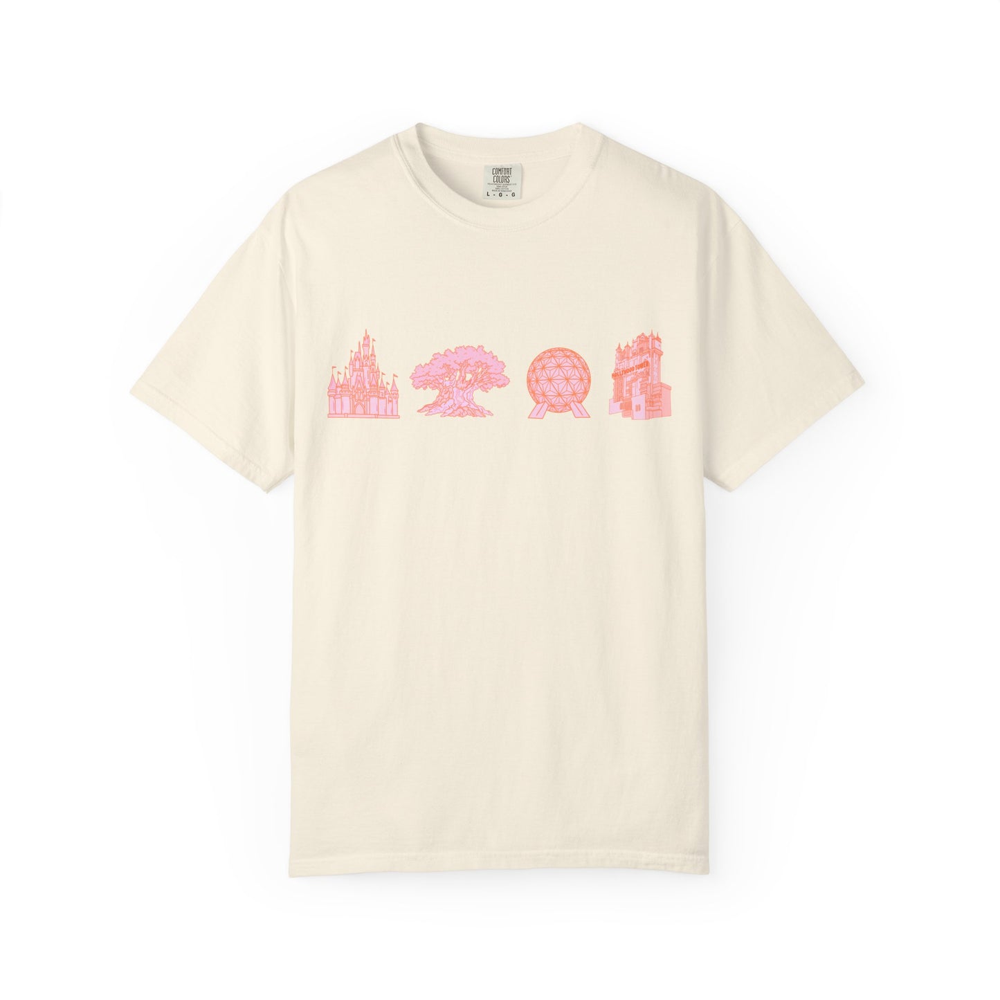 Pink Dis ney Park Hopper T-Shirt | Four Orlando Magical Parks T-shirt