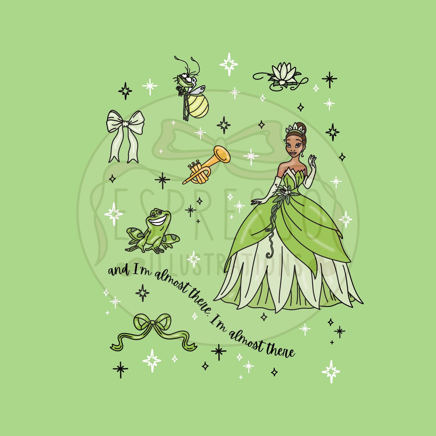 Dis ney Tiana PNG, Dis ney Princess PNG, Princess and the Frog, Tiana Princess PNG, Disney Princess, Tiana Princess and the Frog Sublimation