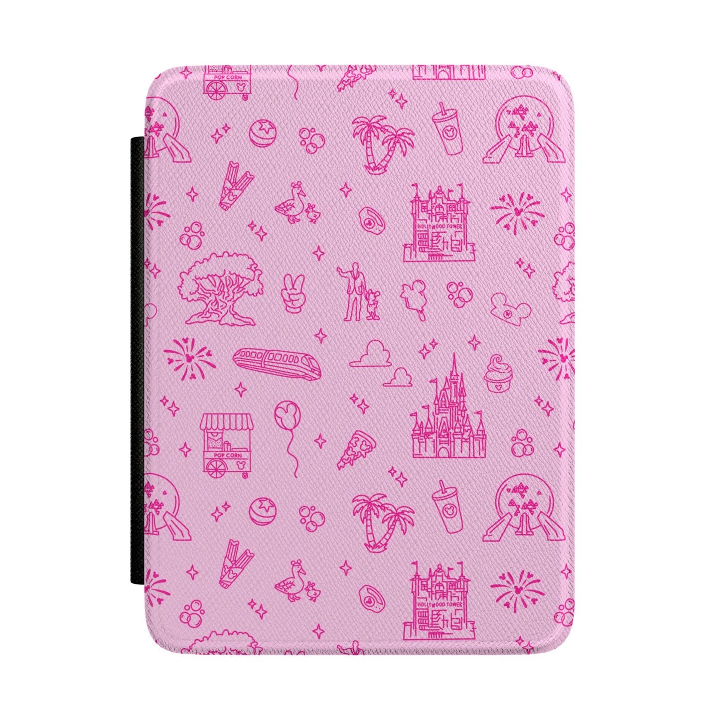 Pink Dis ney Parks Doodles Pattern Kindle Case | Magical Kindle eReader Case