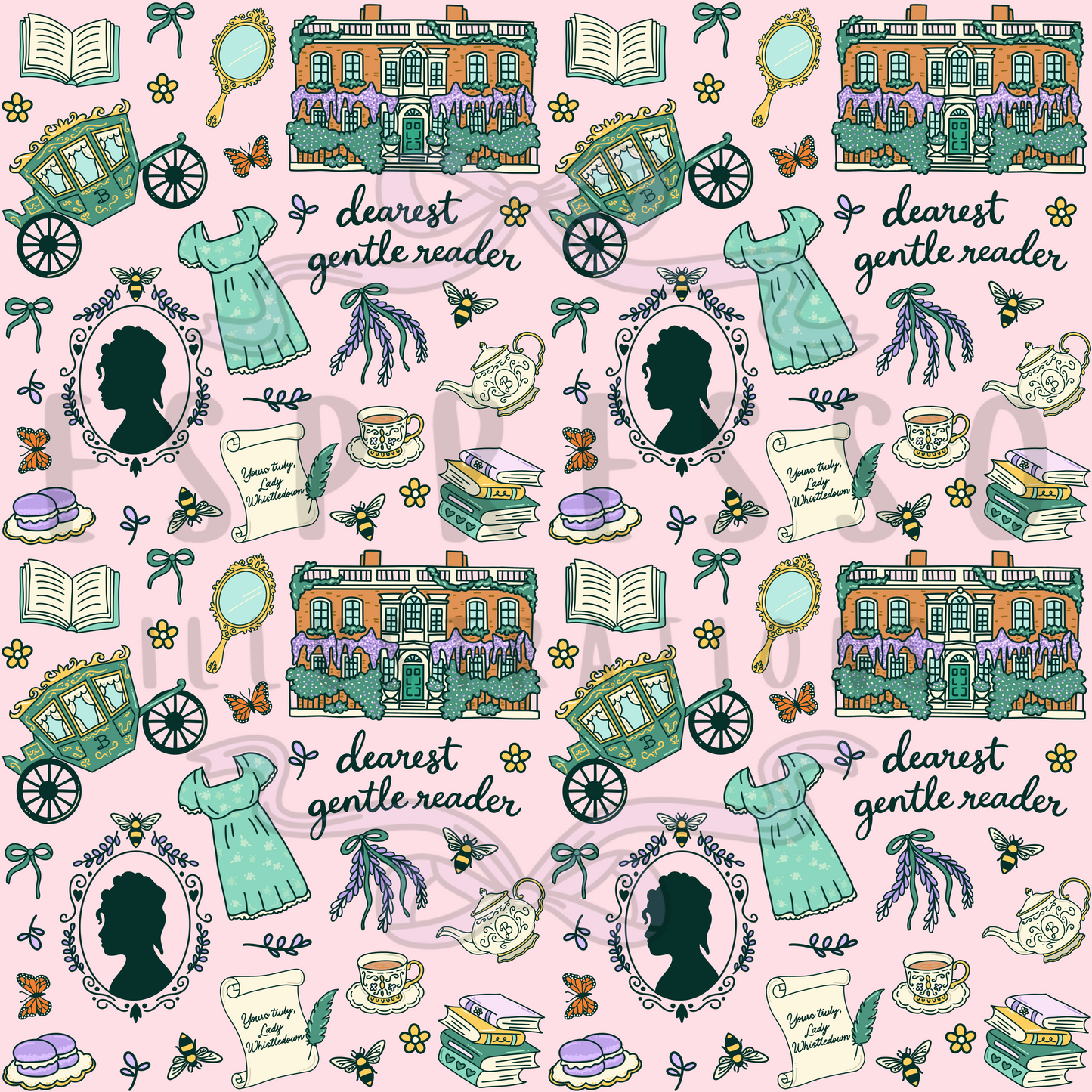 Bridgerton Seamless Pattern