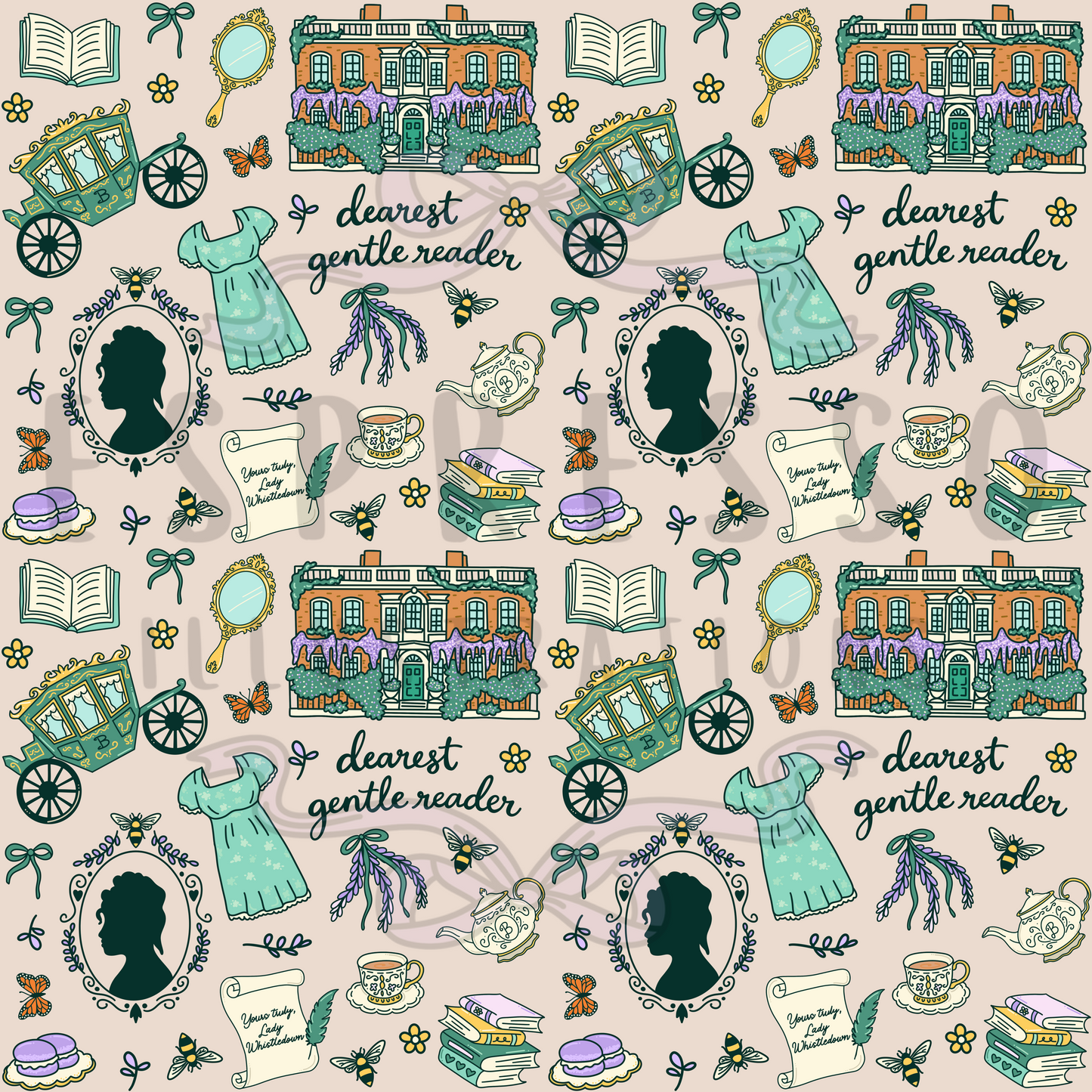 Bridgerton Seamless Pattern