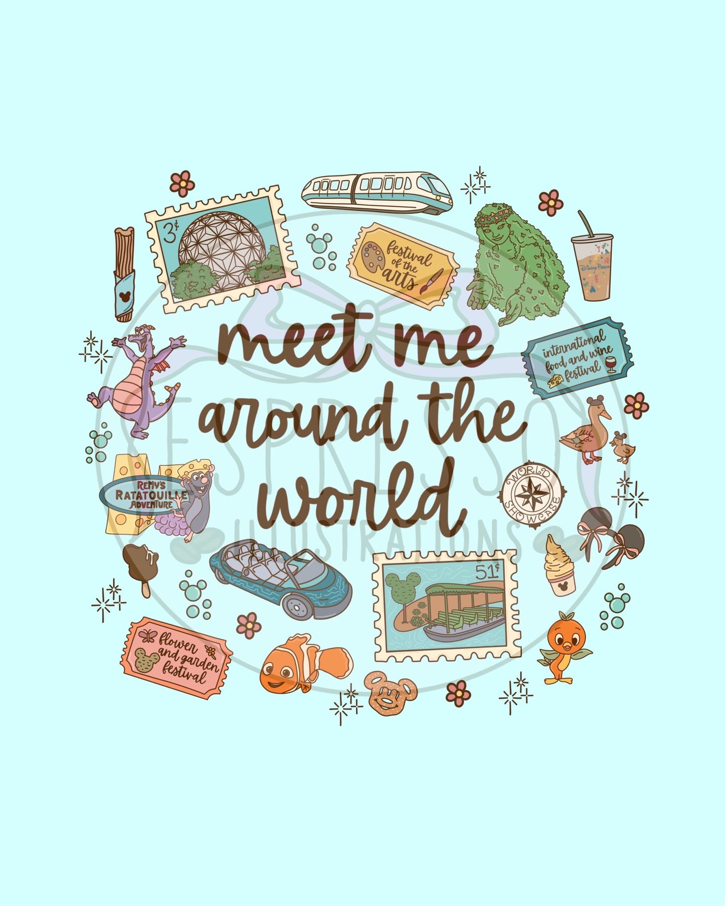 Epcot PNG, Disney Parks PNG, Best Day Ever, Flower & Garden Festival PNG, Disney Sublimation, Disney Snacks, Figment Png, Epcot