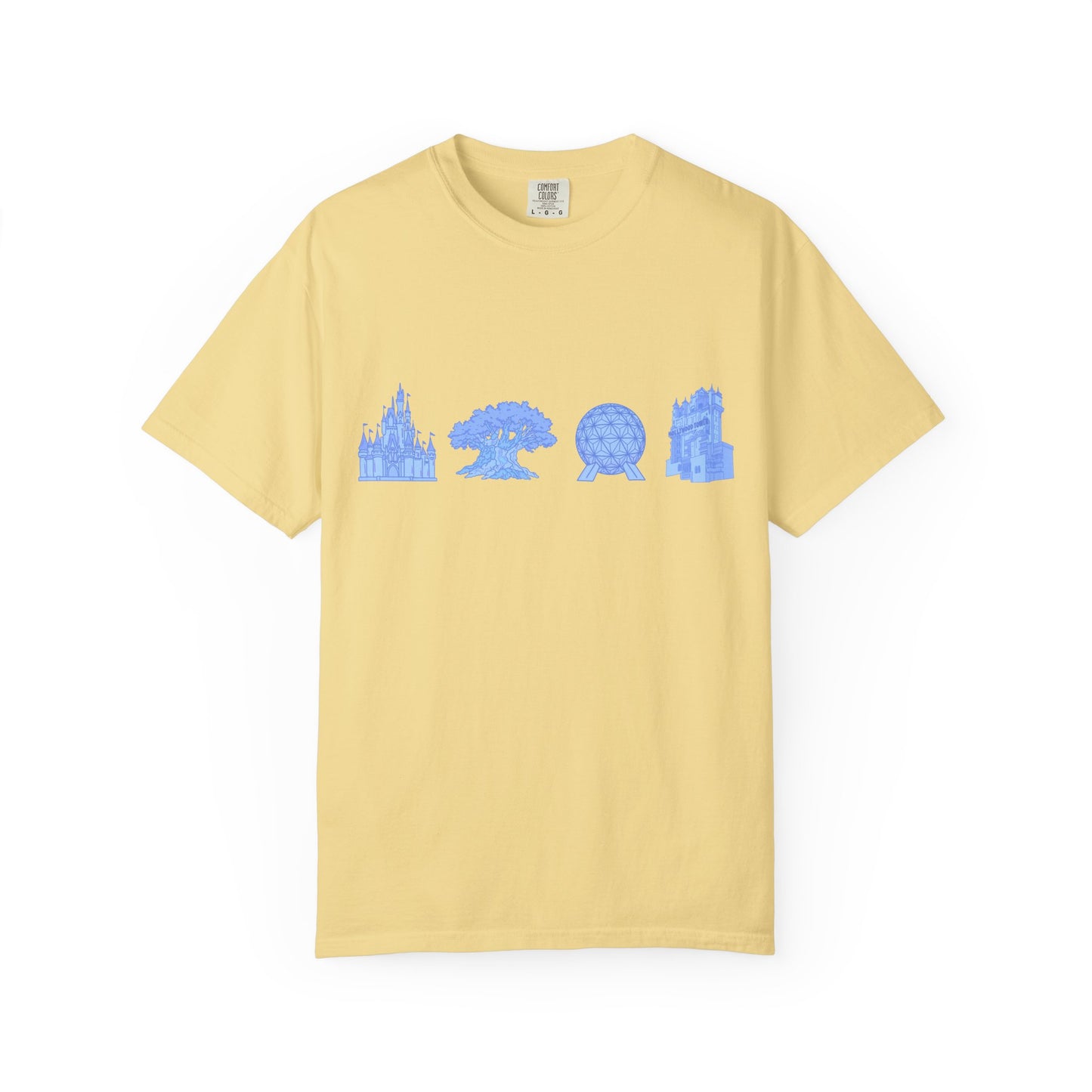 Park Hopper Dis ney T-shirt | Magical Parks Landmarks Tee |  Disney Parks Graphic T-Shirt
