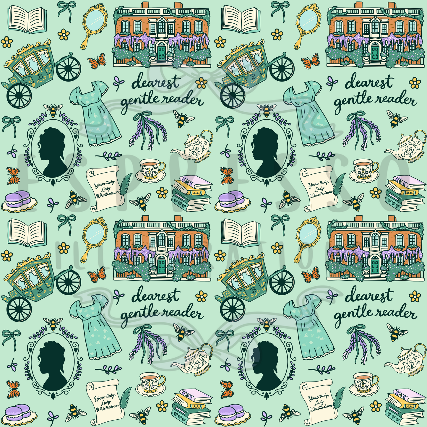 Bridgerton Seamless Pattern
