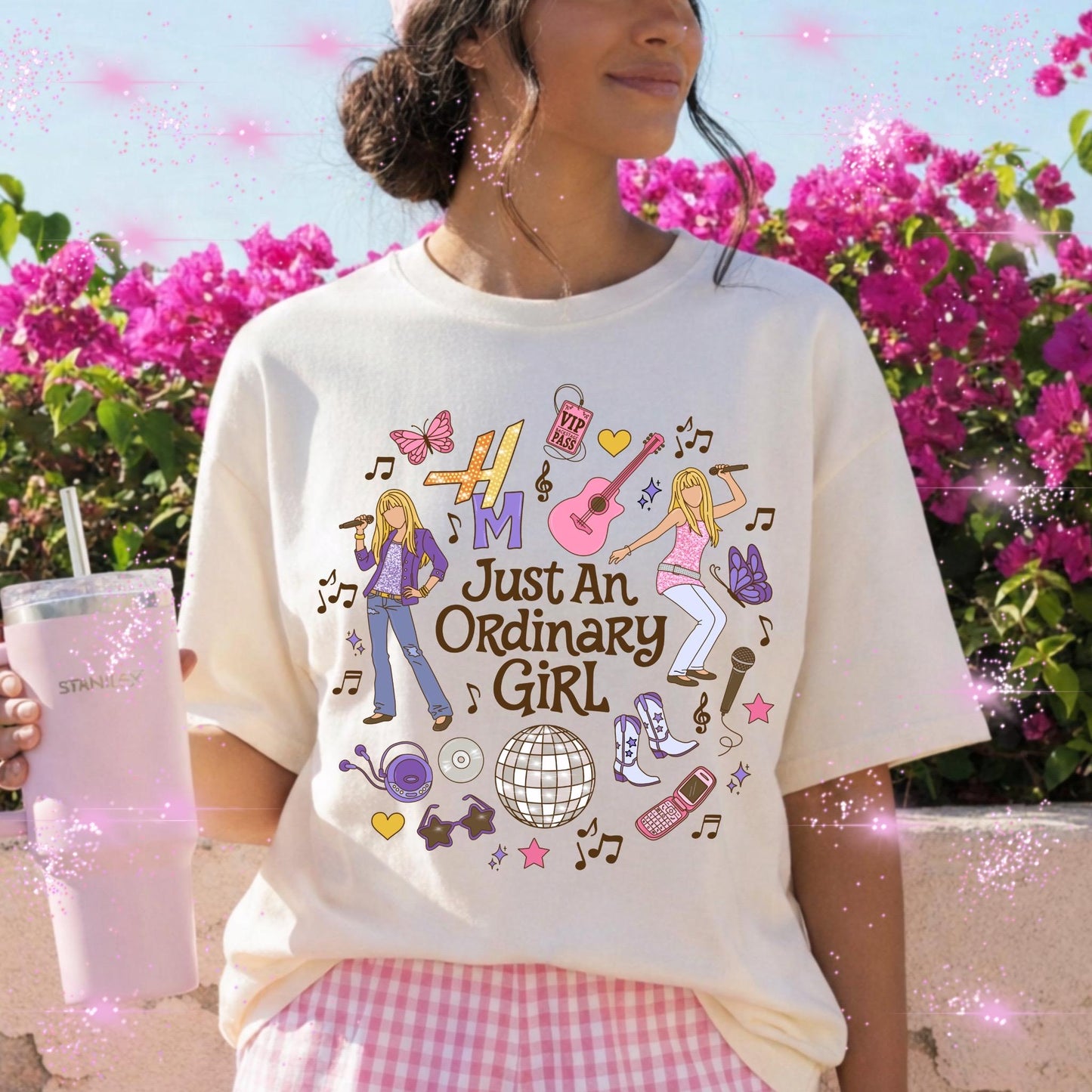 Hannah Montana T-shirt | Just An Ordinary Girl T-Shirt | Disney Y2K