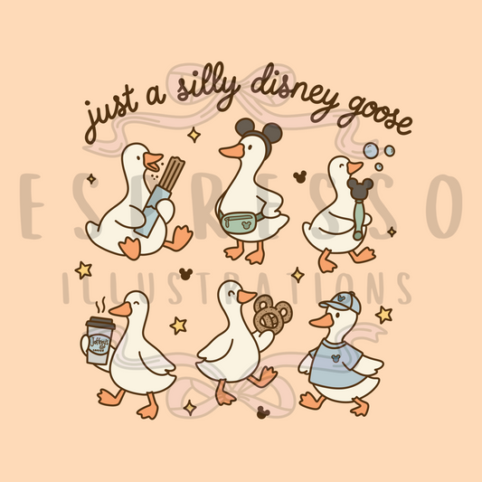 Disney Silly Goose PNG, Disney Parks PNG