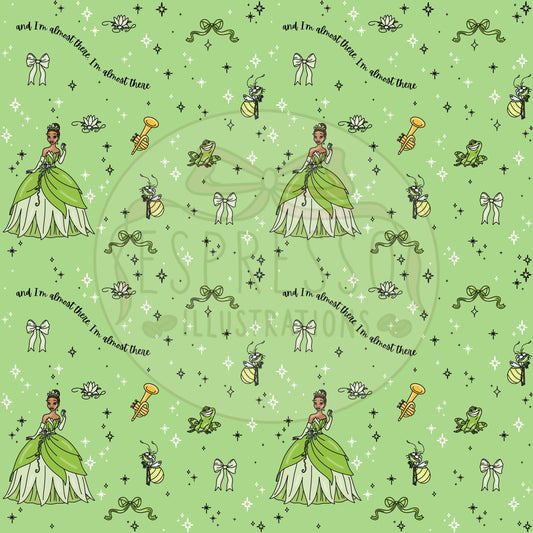 Dis ney Tiana Seamless Pattern, Dis ney Princess, Princess & the Frog, Tiana Princess and the Frog Seamless Pattern