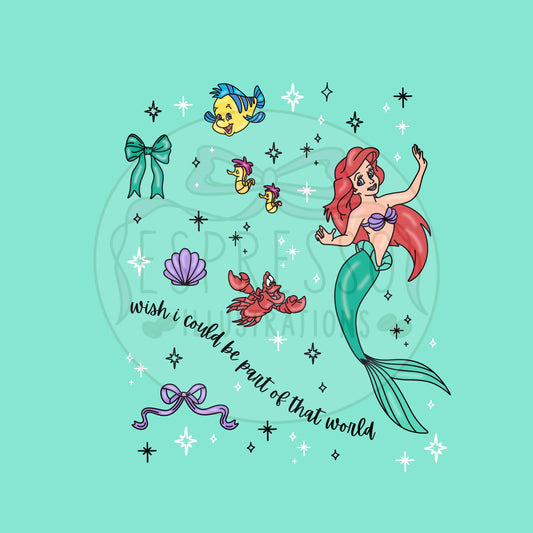 Dis ney Ariel PNG, Dis ney Princess PNG, Best Day Ever, Little Mermaid PNG, Disney Princess, Ariel Little Mermaid Sublimation